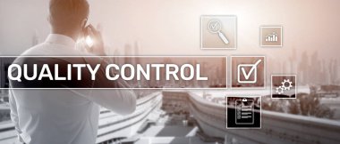 Kalite kontrol ve güvence. Standardizasyon. Garanti. Standartları. İş ve teknoloji kavramı.