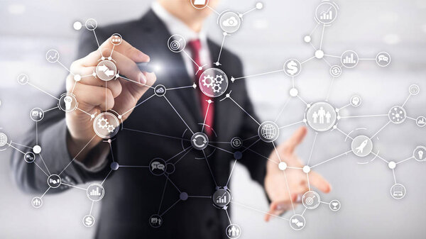 Концепция автоматизации технологических процессов на виртуальных экранах смешанных медиа.