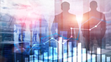 Finansal büyüme grafiği. Satış artışı, pazarlama stratejisi