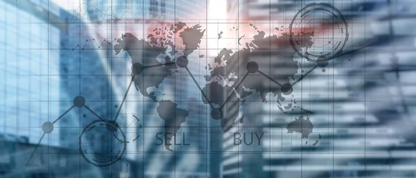 Forex Obchodování Investiční Finanční Chart Grafů Obchodní Technologické Koncepce — Stock fotografie