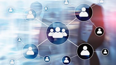 HR - insan kaynakları yönetimi kavramı bulanık iş merkezi zemin üzerine