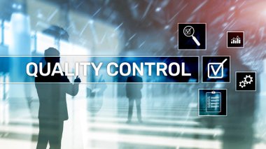 Kalite kontrol ve güvence. Standardizasyon. Garanti. Standartları. İş ve teknoloji kavramı.