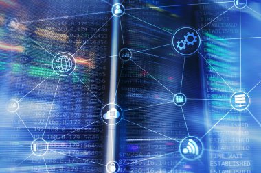 Teknoloji altyapı bulut bilgi işlem ve iletişim. Internet kavramı.