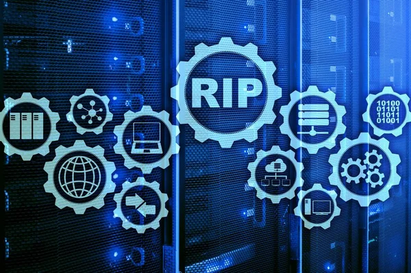 Rip Routing Information Protocol Technologienetwerken — Stockfoto