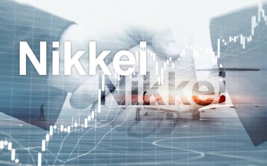 Nikkei 225 hisse ortalaması indeksi. Finansal İş Ekonomisi Konsepti.