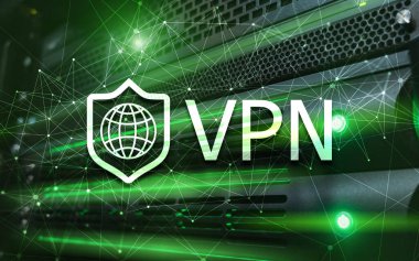 Sanal özel ağ VPN. Yeni teknoloji konsepti 2020.