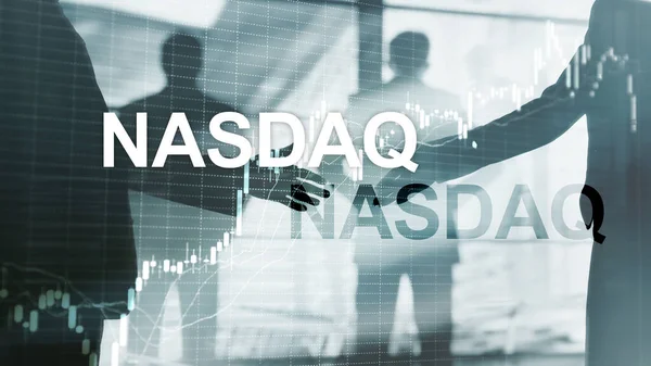 Nasdaq Stock Market Finance Konzept. Marktkrise. — Stockfoto