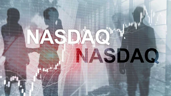 Nasdaq Stock Market Finance Konzept. Marktkrise. — Stockfoto