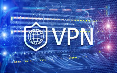 Sanal özel ağ VPN. Yeni teknoloji konsepti 2020.