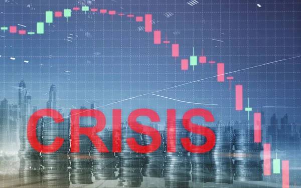 Οικονομική Κρίση Επιγραφών. Οικονομική έννοια. — Φωτογραφία Αρχείου