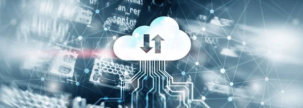 Future Network Cloud Services Concepto de negocio. Nube para su organización. — Foto de Stock