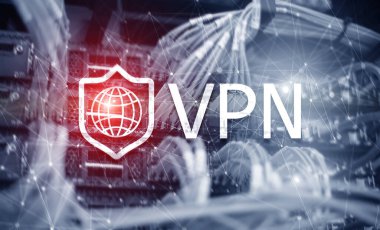 Sanal özel ağ VPN. Yeni teknoloji konsepti 2020.
