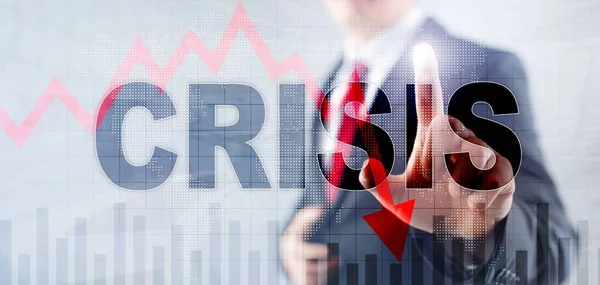 Аннотация Finance Crisis Business Background. Эксклюзивные обои для смешанных медиа. — стоковое фото