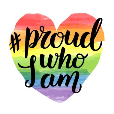 Aşk suluboya gökkuşağı spektrumlu kalp şeklindeki aşk harfleridir. Homoseksüellik sembolü beyazda izole edilmiş. Lgbt hakları kavramı. Modern poster, pankart, davetiye kartı, tişört baskısı tasarımı.