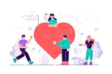 Volunteering. Team help charity and sharing hope.