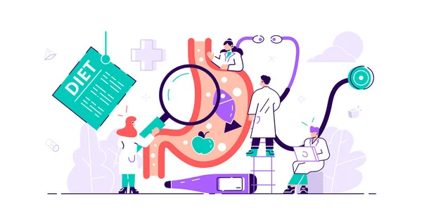 Minuscules médecins de l'estomac — Image vectorielle