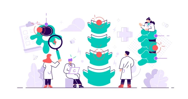 Conceito de quiroprático. Medicina alternativa pessoa —  Vetores de Stock