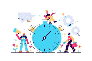 Beyaz arkaplanda kronometre, ekspres hizmetler