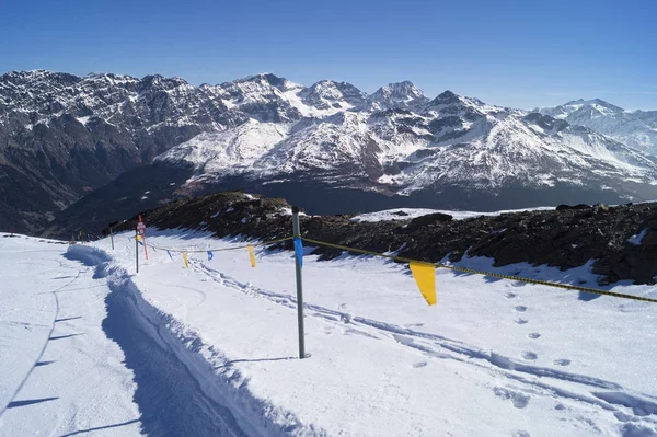 Panorama di montagna a Bormio — Foto Stock