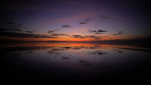 Indian Ocean at dusk, Bali — Stock Video