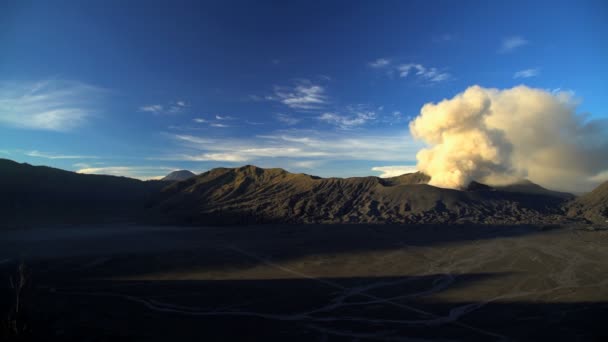 Smoke  from Mount Bromo — Stock Video