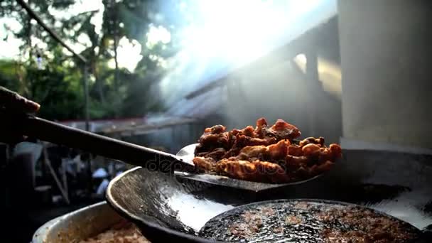 Balinese traditionele keuken — Stockvideo