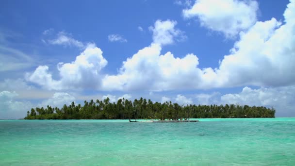 Luxe vakantie resort in Bora Bora — Stockvideo
