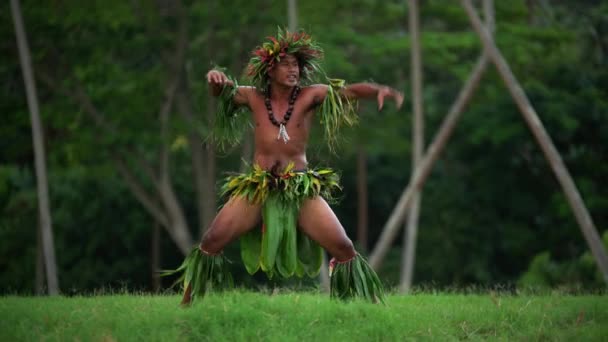 Man dansar hula — Stockvideo