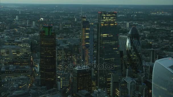 Walkie Talkie Building e Shard em Londres — Vídeo de Stock