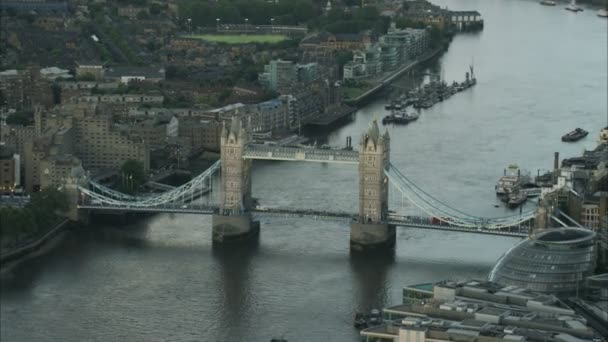 Tower Bridge w Londynie — Wideo stockowe