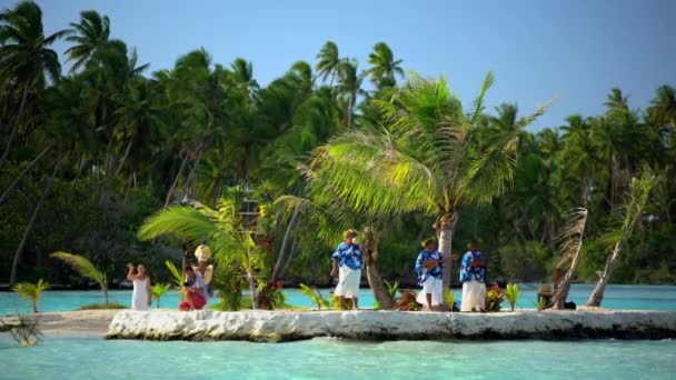 Polynesian wedding ceremony — Stock Video