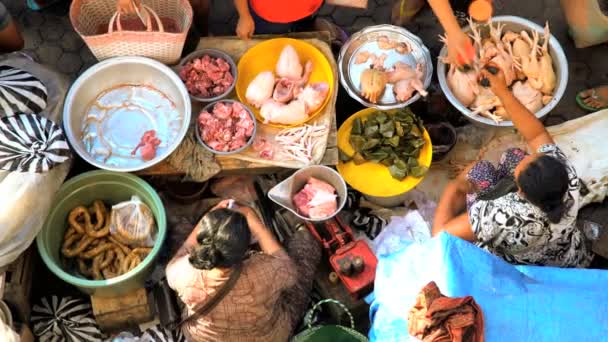 Marché urbain asiatique — Video