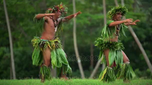 Dansers onderhoudende buiten — Stockvideo