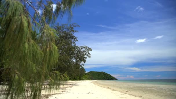 Meer und Sand des tropischen Strandes — Stockvideo