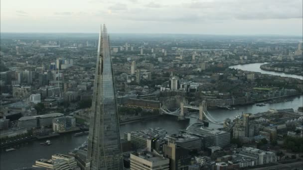 Здание Shard в Лондоне — стоковое видео