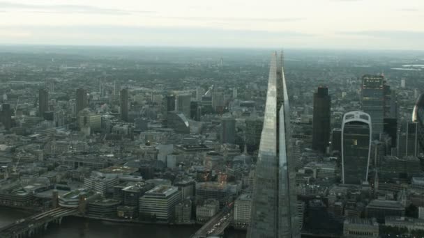 Edificios de rascacielos de Londres — Vídeos de Stock