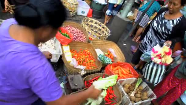 Marché de rue asiatique — Video