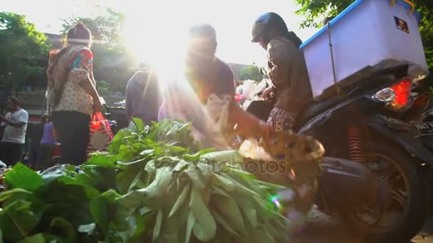 Mercato di strada a Bali — Video Stock