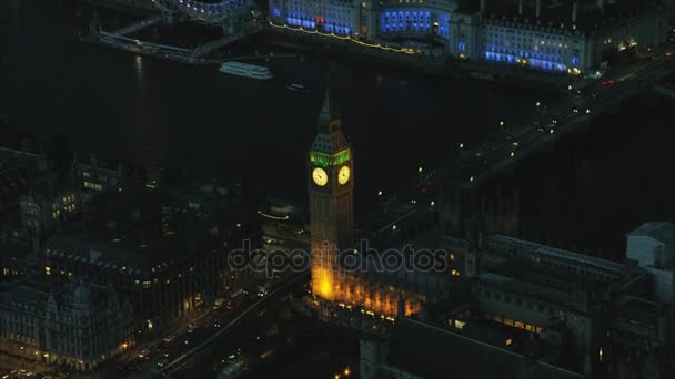 Parlementsgebouwen in Londen — Stockvideo