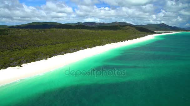 Whitehaven beach, australien — Stockvideo