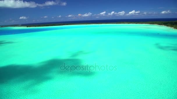 Barriera corallina dell'isola di Bora Bora — Video Stock