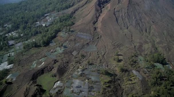 MT Batur en Mt Abang vulkaan — Stockvideo