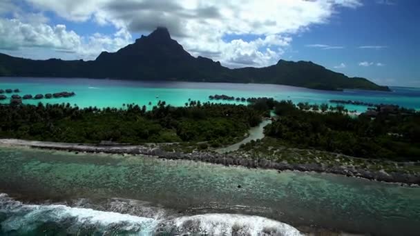 Monte Otemanu, Pahia, Bora Bora — Vídeo de Stock