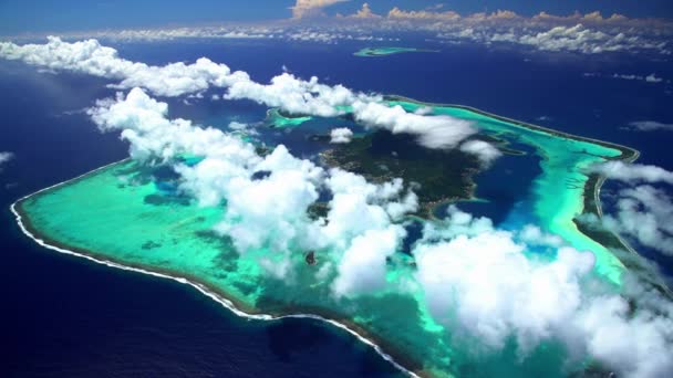 Arrecife de barrera en Bora Bora — Vídeos de Stock