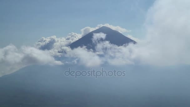 Monte Agung vetta della montagna — Video Stock