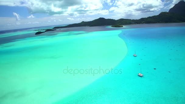 Ora bora island, französisch polynesien — Stockvideo