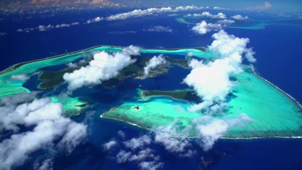 Isla de vacaciones de lujo de Bora Bora — Vídeos de Stock