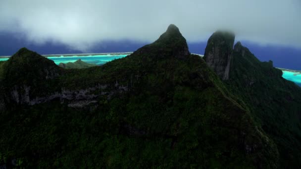 Monte Otemanu, isla de Bora Bora — Vídeos de Stock