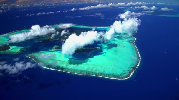 Ilha de férias de luxo de Bora Bora — Vídeo de Stock