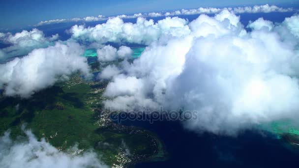 Mt Otemanu і Бора-Бора острів — стокове відео